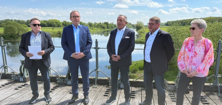 Infrastructure special assets: Press event at the Pretzien weir Infrastructure special assets: Press event at the Pretzien weir