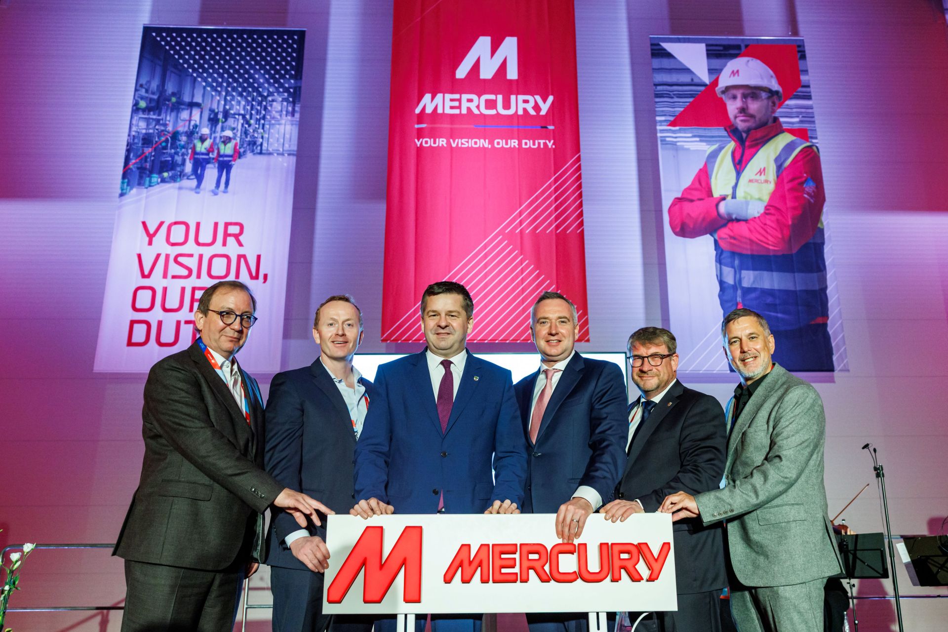 Prime Minister Schulze inaugurates Mercury's new plant engineering centre