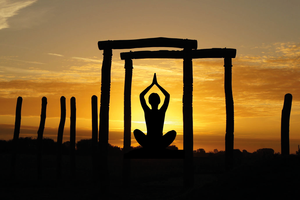 Yoga at the Pömmelte ring shrine Yoga at the Pömmelte ring shrine