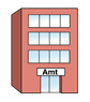 Bâtiment Image symbolique pour les immeubles de bureaux.