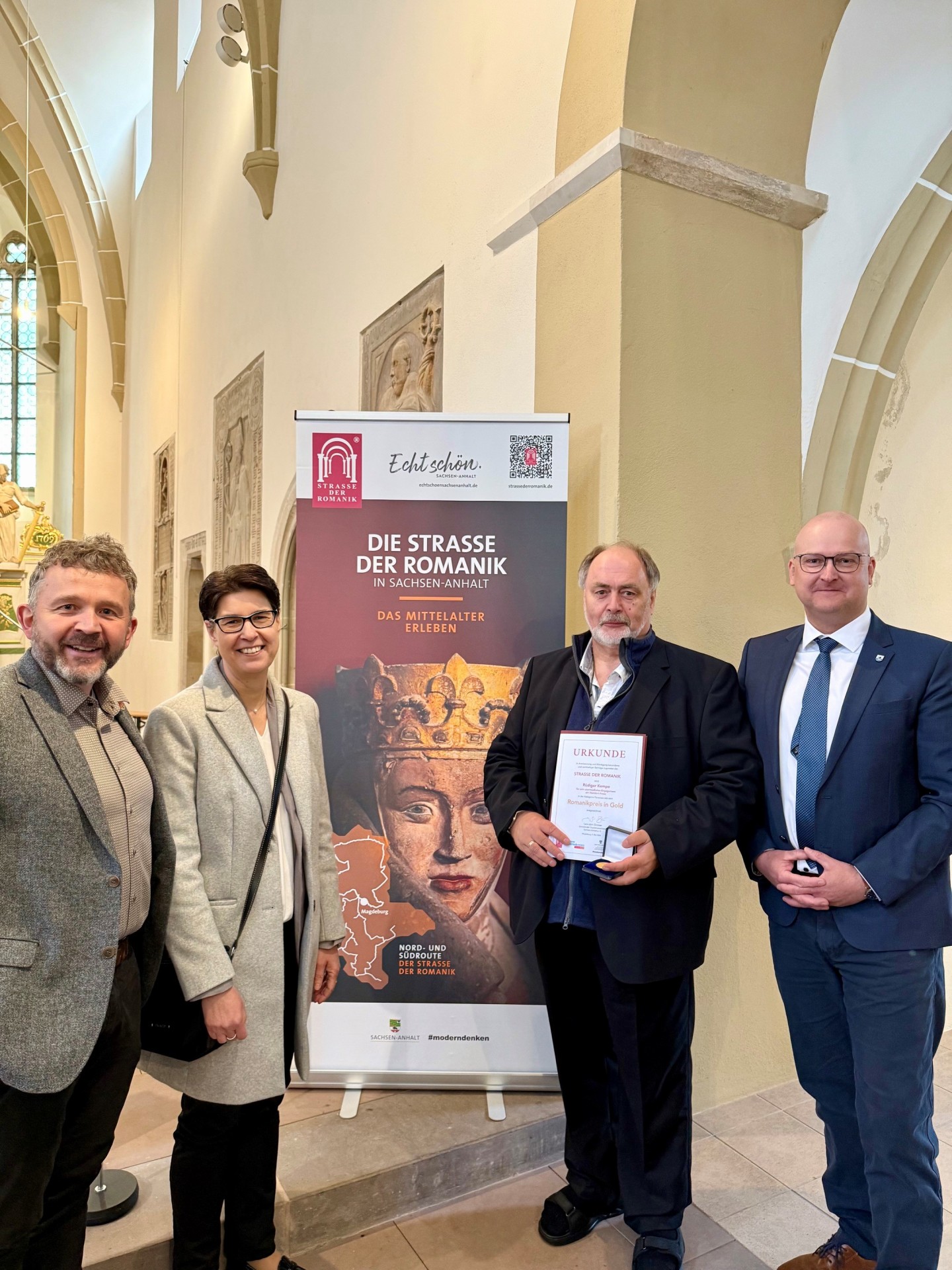 von links: Matthias Poeschel, Carola Schmidt, Rüdiger Kempe, Robert Käsebier