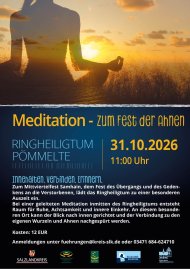 Veranstaltungsankündigung am Ringheiligtum Pömmelte: Samhain und Meditieren