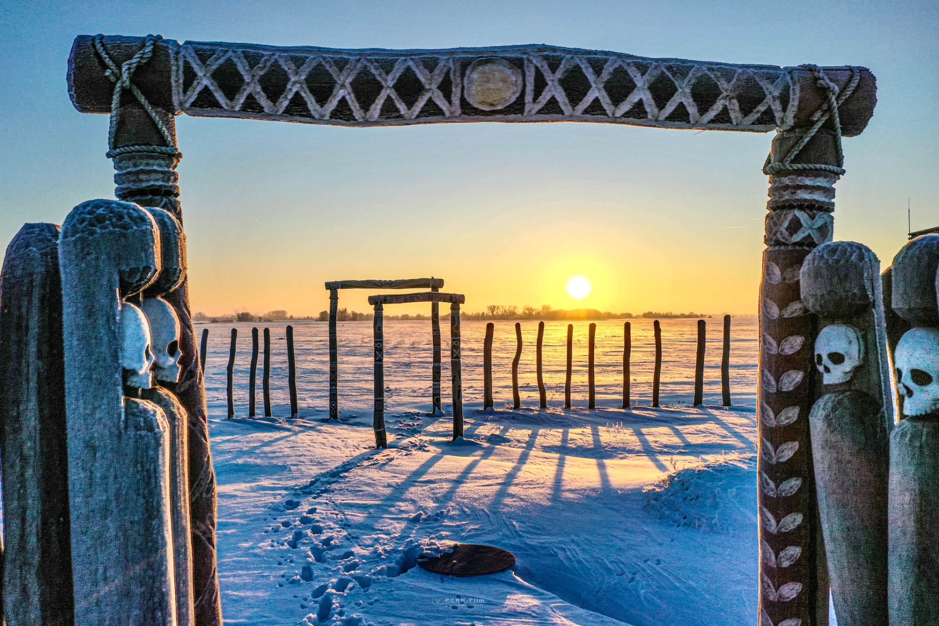 Wintersonne am Ringheiligtum Pömmelte Wintersonne am Ringheiligtum Pömmelte