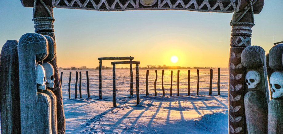 Wintersonne am Ringheiligtum Pömmelte Wintersonne am Ringheiligtum Pömmelte