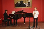 Christoph Blamberg am Klavier und Johann Schlegel mit der Klarinette