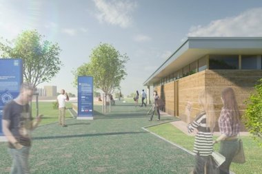 Planungsgrafik Touristisches Informationszentrum Ringheiligtum Pömmelte Planungsgrafik Touristisches Informationszentrum Ringheiligtum Pömmelte